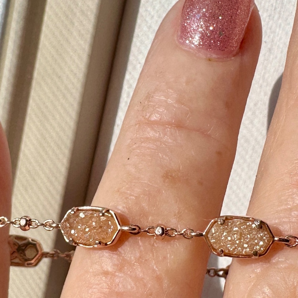 Kendra Scott Rose Gold Drusy Bracelet